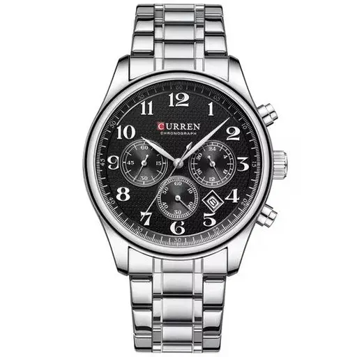 Чоловічий наручний годинник Curren Partner (Сріблястий)