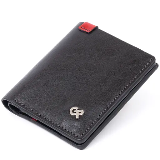 Кожаный портмоне Grande Pelle 9х10х1 см acs0016121 - фото 1