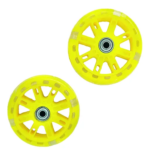 Колеса для дитячого велосипеда / самоката 11 см жовтий (G0000994) - фото 1