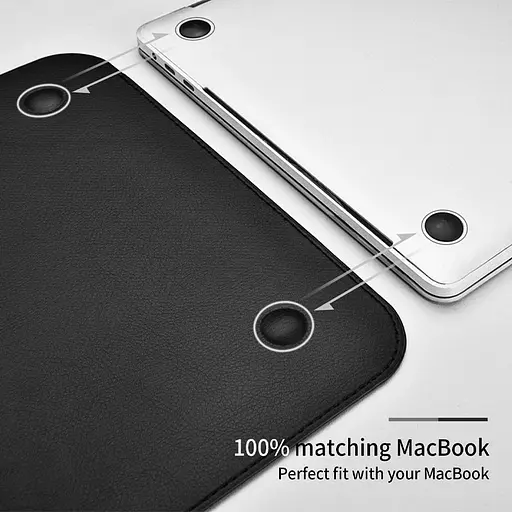 Чохол з підставкою WIWU SKIN PRO Portable Stand Sleeve 13.3" Чорний - фото 4