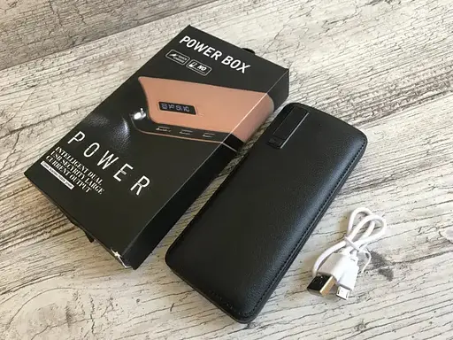 Універсальна мобільна батарея Power Box 20 000 mAh black PW-20 - фото 2