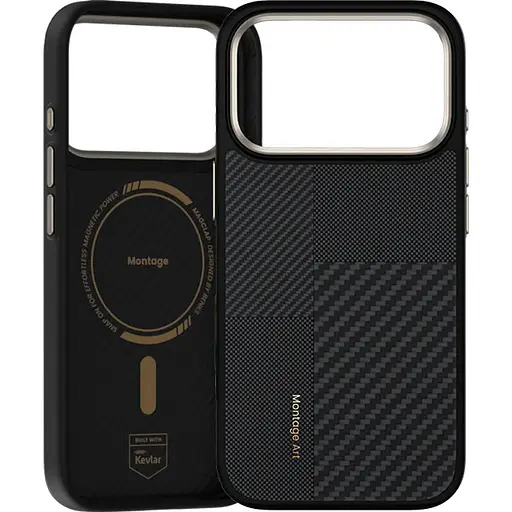 Чохол Benks Montage ArmorPro Kevlar Case 600D/1500D Magnetic для Apple iPhone 17 Pro Max Black [145678] - фото 2