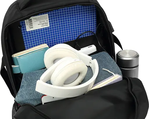 Рюкзак Yenkee 20L 15.6` FLASHPACKER YBB 1502 Black (6811354) - фото 5