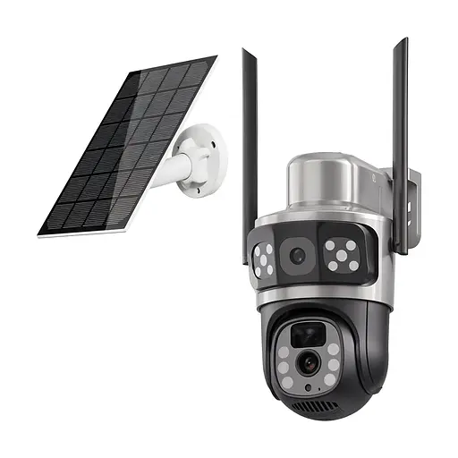 IP PTZ-видеокамера автономная с WiFi и солнечной панелью 3Mp+3Mp Light Vision VLC-9430WIA/2C3S (Solar) f=4mm, на аккумуляторных батареях (75-00292)