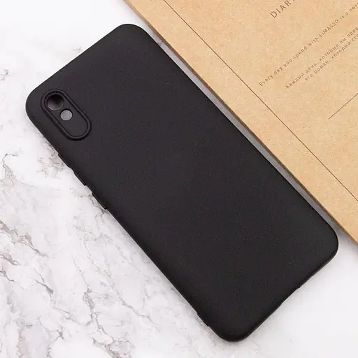 Чохол TPU Getman Liquid Silk Full Camera для Xiaomi Redmi 9A Чорний / Black - фото 3