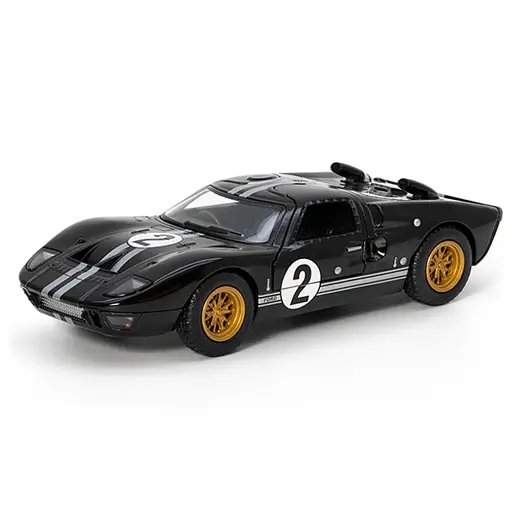 Металева інерційна легкова модель Ford GT40 MKII Heritage Edition 1966 5", відкриваються двері (В асортименті)