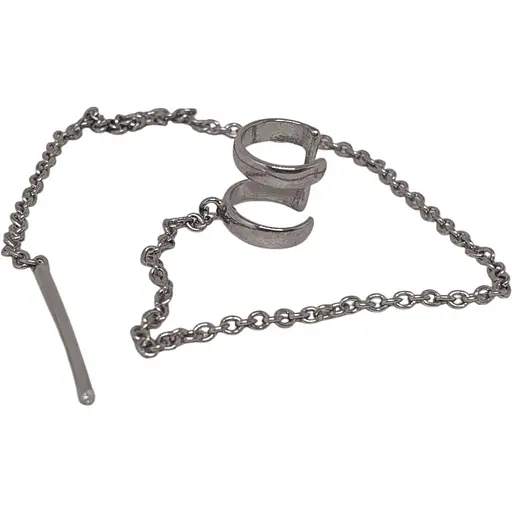 Срібна сережка-кафф Ірій на Хелікс. 4992