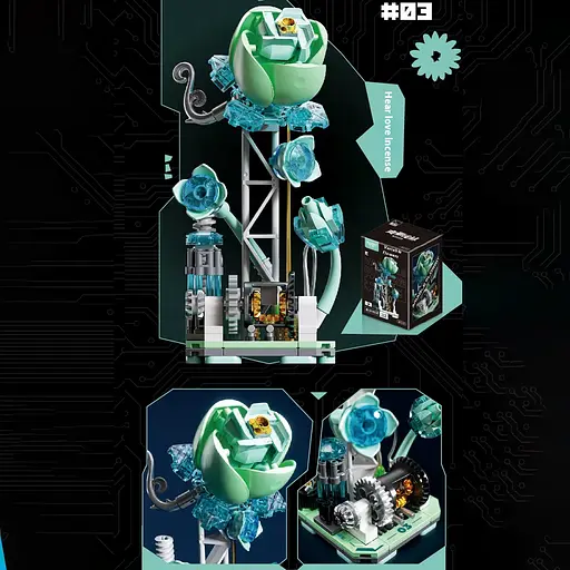 Конструктор Квіти, W9200, (В асортименті) - фото 4