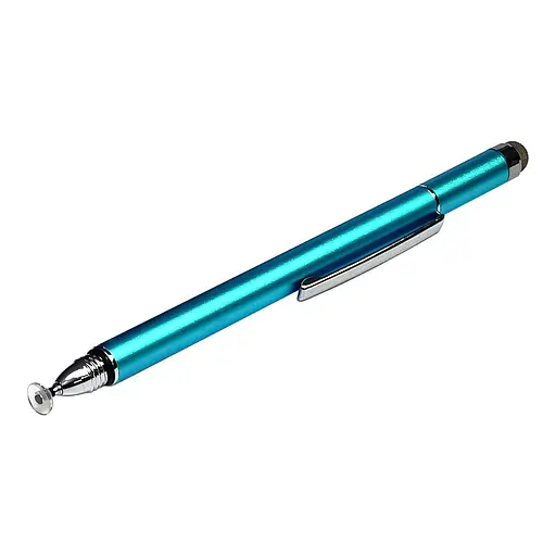 Стилус ємнісний, високоточний Jot Pro зі знімною мікро-волоконною насадкою, алюмінієвий, блакитний - фото 2