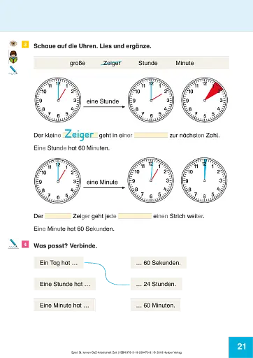 Spielerisch Deutsch lernen. DaZ Arbeitsheft Zeit - фото 4