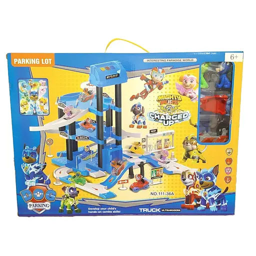 Трек-парковка Герой, подъемник, 2 щенка, 2 машинки, 111-36A - фото 2