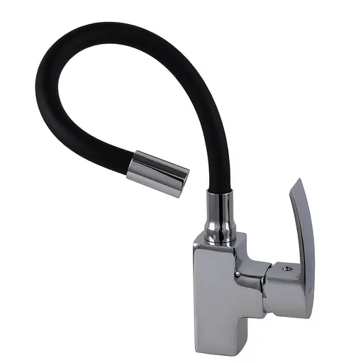 Смеситель для кухни DOMINO RONDO DND-203SR-SB черный хром для удобного использования и элегантного дизайна - фото 4