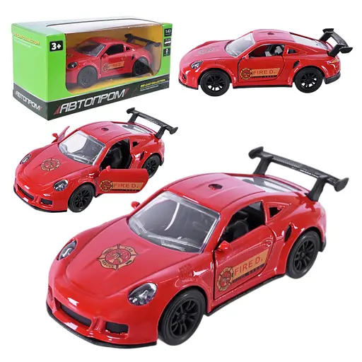 Металлическая автомодель Автопром 1:43, открывающиеся двери AP4390 (В ассортименте) - фото 2