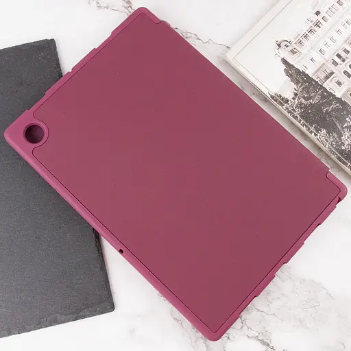 Чохол-книжка Book Cover (stylus slot) для Samsung Galaxy Tab A8 10.5 (2021) (X200/X205) Бордовий / Maroon - фото 7