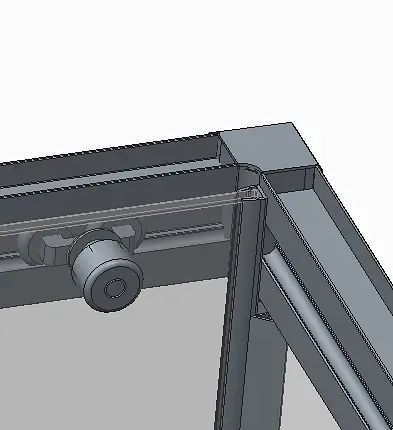 Бічна стінка для кабіни Koer SR SW05-90x200-TR-01 прозоре скло Easy Clean 6 мм, хром KR5407, прозоре, хром - фото 2