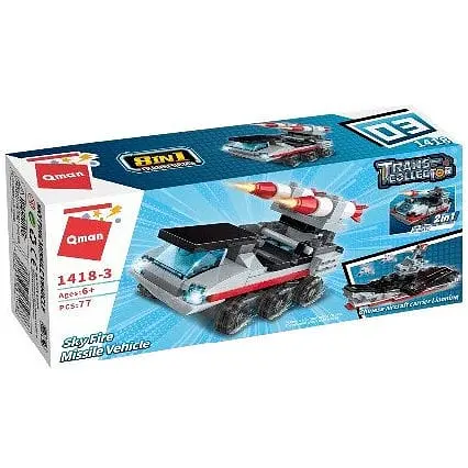 Детский конструктор Военный транспорт Qman 1418Q-1-8 Пусковая установка - фото 1