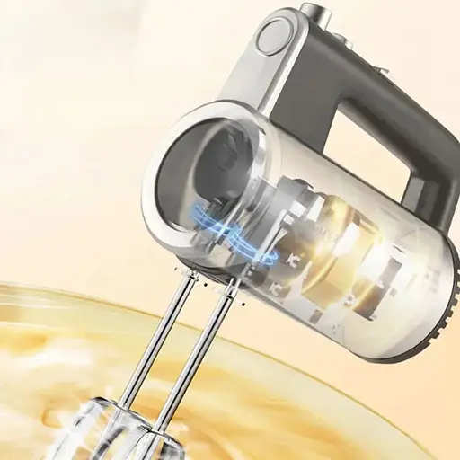 Електричний ручний міксер Sokany SK-02017 5 швидкостей 3 насадки міксер для тіста кремів і збивання 800 Вт Сірий - фото 5