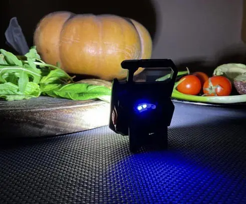 Мини фонарик брелок Multifunctional RB-439 белый и красный свет магнит светильник аккумуляторный IP44 - фото 5