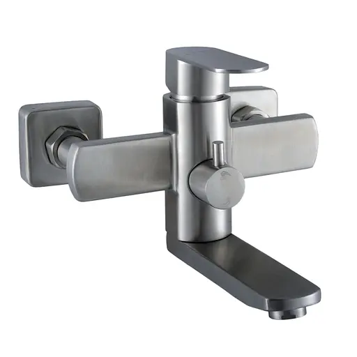 Смеситель для ванны Globus Lux Sorento SQ-102NHR Нержавеющая сталь - фото 2