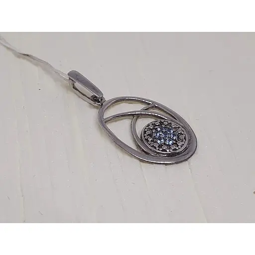 Серебряная подвеска Гаразд с фианитами. 5542983 - фото 2