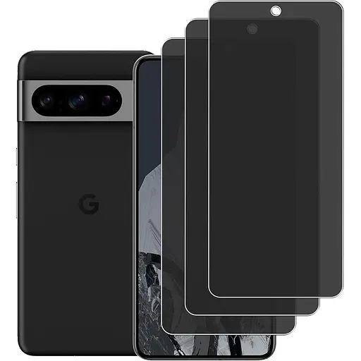 Защитное стекло DK для Google Pixel 8 Pro Антишпион Full Glue 020550 black 3 шт.