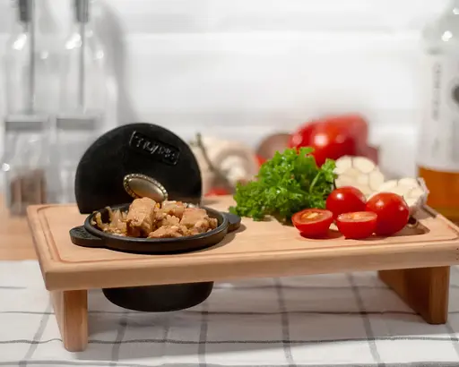 Уцінка. Каструля Brizoll Horeca чавунна з підставкою 300 мл (H03-D)   - фото 4