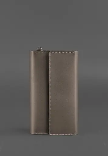 Кожаный клатч-органайзер (Тревел-Кейс) 5.1 темно-бежевый - фото 2