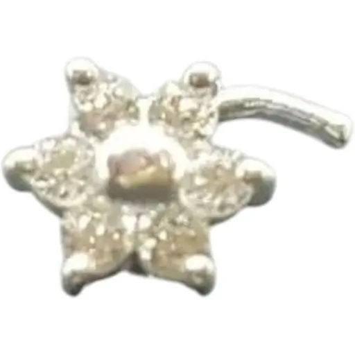 Серебряная серьга-пирсинг в нос Dear. 1040.1С