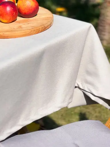 Водовідштовхувальна скатертина Сірий однотон 150х110 см - фото 8