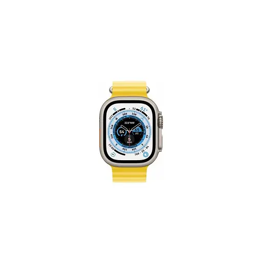 Смарт-часы Apple Watch Ultra GPS + Cellular 49 mm Titanium Case with Yellow Ocean Band (MNH93/MNHG3) - фото 3
