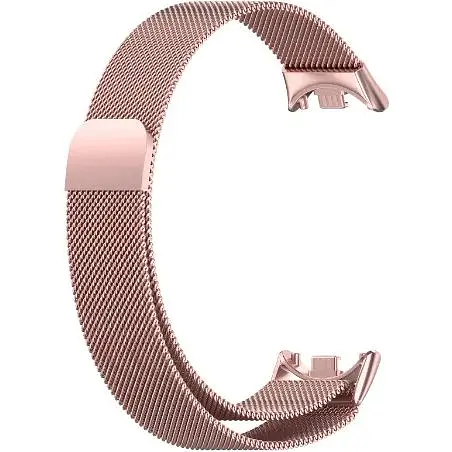 Ремешок DK CDK для Xiaomi Mi Smart Band 9 Metal Milanese Loop Magnetic (015814) (pink rose) - фото 2