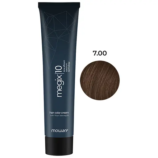 Краска для волос с низким содержанием аммиака Megix10 Mowan 7.00 интенсивный средний блонд 100 мл - фото 1