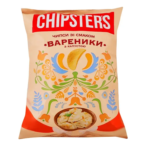 Чипси картопляні Chipster's Вареники з капустою 100 г