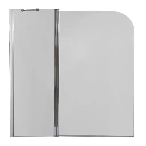 Шторка для ванної Bravo Enza 120T 000023253, Універсальна, прозорий, хром - фото 2