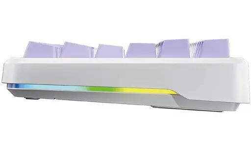 Клавіатура Aula F87 EN/UA White/Lilac, USB, кабель 1.8 м, 365.9 х 139 х 41.1 мм, підсвічування, кількість клавіш 87 (6948391202464) - фото 4