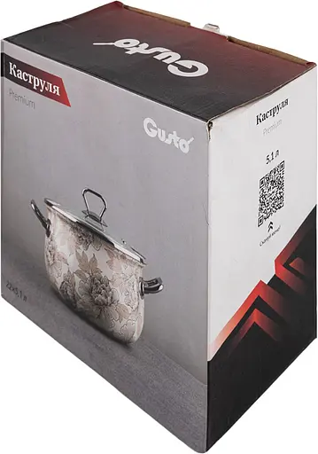 Кастрюля Gusto Premium Яркие лаймы GT-T-122-LI 22 см 5.1 л (117694) - фото 8