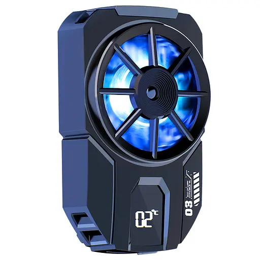 Кулер з екраном активне охолодження для телефону / планшета Memo DLA3 шириною до 102 мм Black (18524)