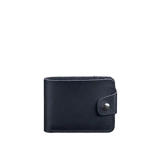 Шкіряне портмоне 4.3 темно-синє - фото 7