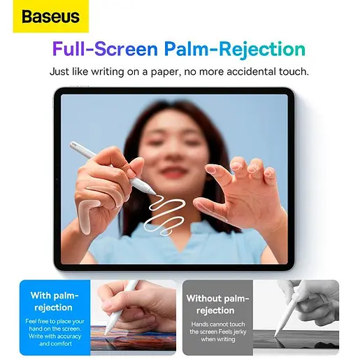 Стилус Baseus Smooth Writing Wireless Charging Stylus Active+Wireless Version SXBC020102 - фото 9