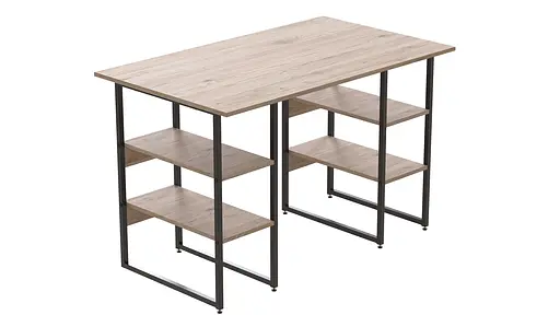 Комп'ютерний стіл Ferrum-decor Карен 75x120x70 чорний ДСП Дуб Сан-Марино 16мм (FRD-102063)