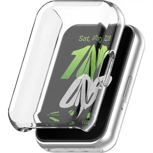 Чехол-накладка DK для Samsung Galaxy Fit3 (R390) Silicone Face Case (clear)