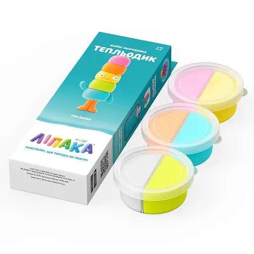 Набір пластиліну що самостійно твердіє Ліпака Файні Морозивка Тепльодик (30145-UA01) - фото 2