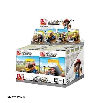 Конструктор SLUBAN Town Місто: Будівельна техніка, M38-B0377, 83 деталі, фігурка, (В асортименті) - фото 7