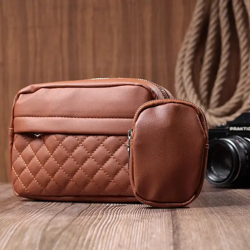 Женская сумка-кроссбоди Vintage с монетницей из экокожи 19.5х12.5х6.5 см sum0026986 - фото 9