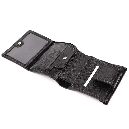 Кожаный мужской кошелек Grande Pelle 11х11.5х2.5 см nsa0001216 - фото 7