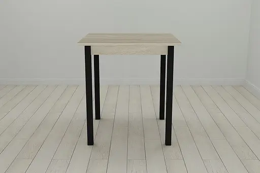 Стіл кухонний Ferrum-decor Дієго 75x70x70 Чорний ДСП Сонома 16мм (FRD-106300)