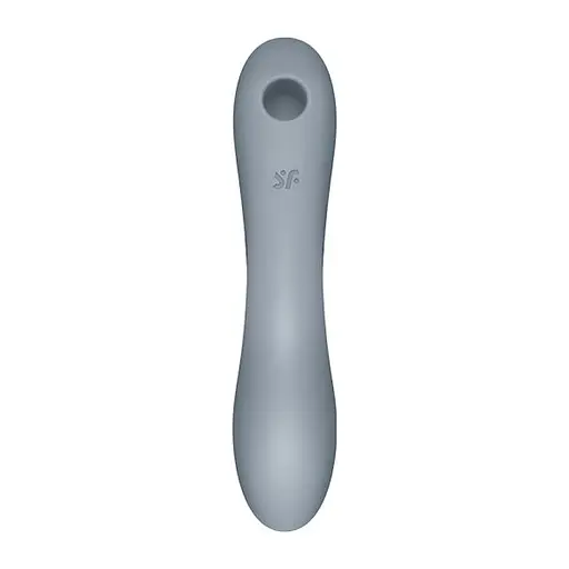 Вакуумный стимулятор клитора с вибрацией Satisfyer Curvy Trinity 3 серый - фото 7