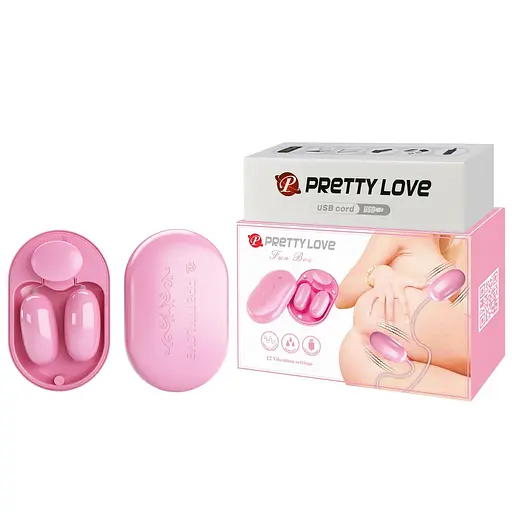 Набір з віброяєць Pretty Love Fun Box рожевий - фото 2