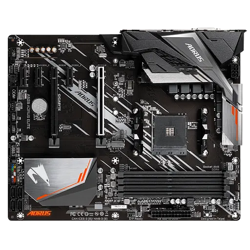 Mатеринська плата Gigabyte A520 Aorus Elite Socket AM4 (A520 AORUS ELITE) - фото 2