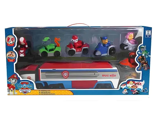 Набор игровых фигурок Щенячий патруль 7 шт. с транспортом (205)